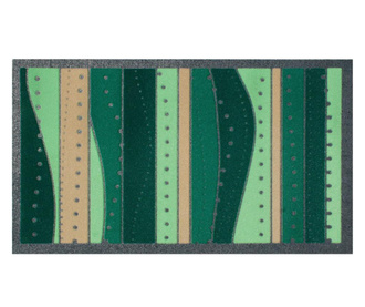 Covoras de intrare Flomat Lines Green 40x70 cm