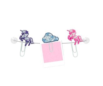 Set of 6 sponk s priseski Unicorn