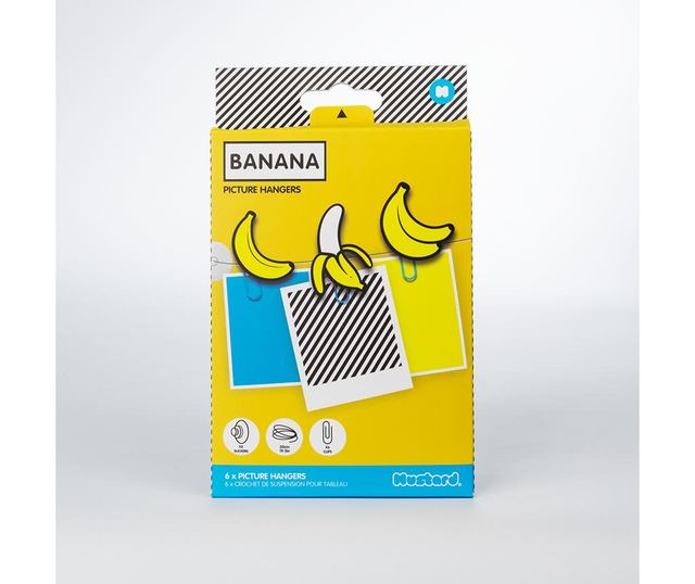 Set of 6 sponk s priseski Banana