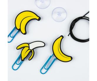 Set of 6 sponk s priseski Banana
