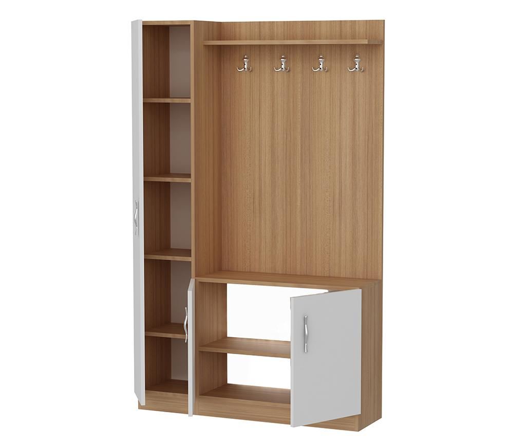 Vješalica s ormarićem za obuću Naturel - 3