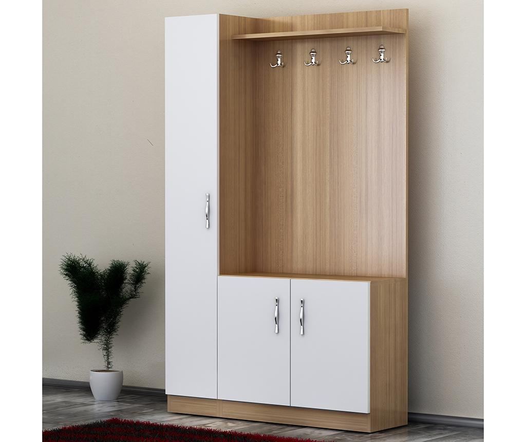 Vješalica s ormarićem za obuću Naturel - 4