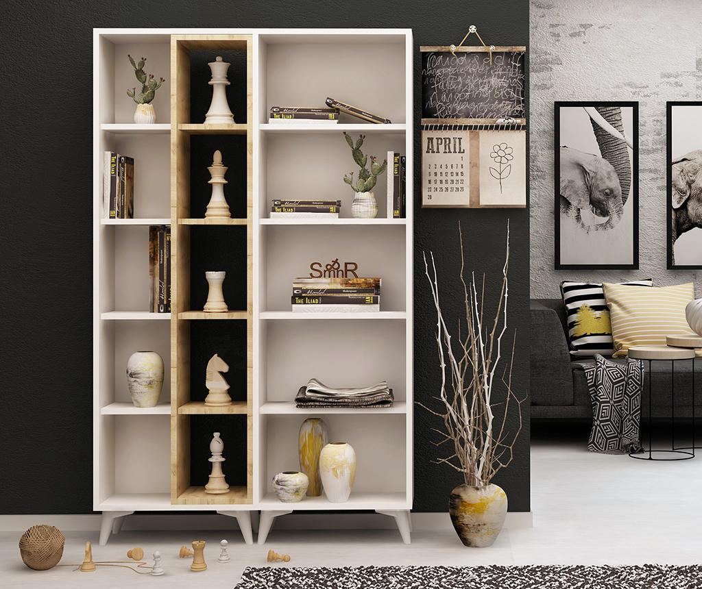 Set 2 corpuri biblioteca Mod Design, Potenza, PAL melaminat, 162x100x25 cm - 4