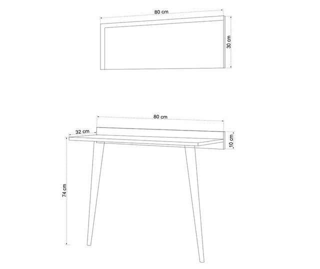 Set consola si oglinda Venezia