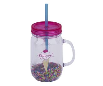 Potovalna skodelica s slamico Stai Cool 500 ml