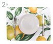Комплект 2 подложки за хранене Lemons 33x45 см