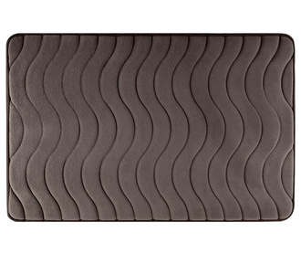 Wave Brown Fürdőszobai szőnyeg 50x70 cm