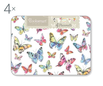 Set 4 podmetača Butterflies 21.5x29 cm