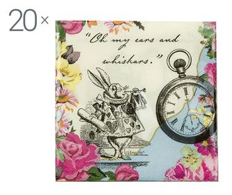 Set 20 salveta Truly Alice Whimsical