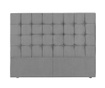 Tablie de pat Kooko Home, Milla Light Grey, structura din PAL (placi aglomerate), 200 cm