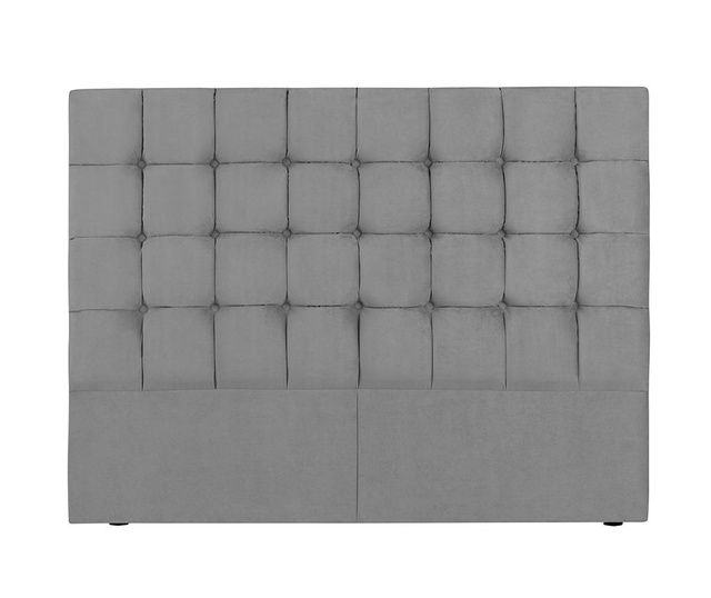 Tablie de pat Kooko Home, Milla Light Grey, structura din PAL (placi aglomerate), 200 cm