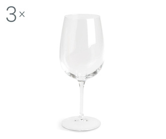 Set 3 čaše za vino Spazio 0.5