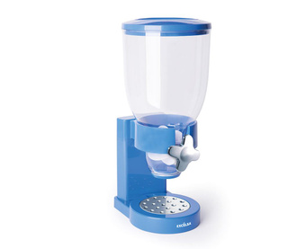 Dispenser pentru cereale Excelsa, Good Morning Light Blue, plastic ABS, 34x20x18 cm