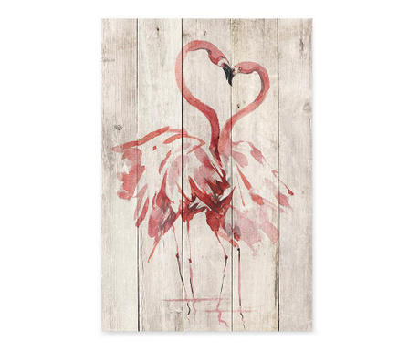 Картина Love Flamingo 40x60 см