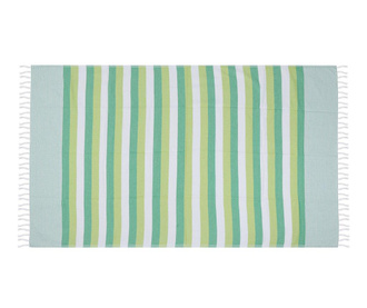 Prosop de baie Eponj Home, Pamukkale Green, bumbac, 100x180 cm, verde/alb