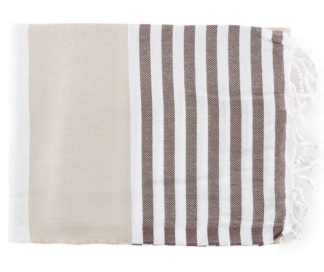 Плажна кърпа Fouta Antalya Light Brown 100x180 cm