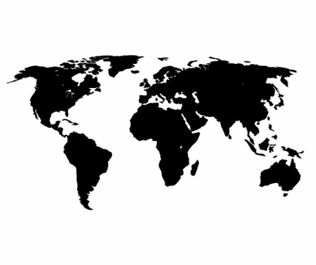 Naljepnica World Map