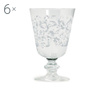 Set 6 pahare pentru apa Excelsa, Domus High White, sticla, alb, 9x9x18 cm