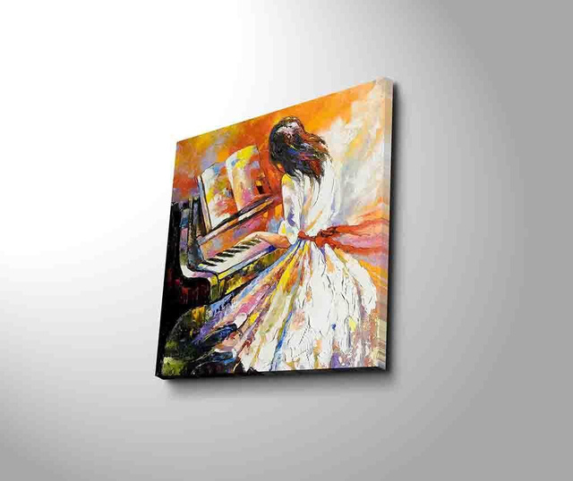 Tablou Horizon, Piano, panza imprimata, 45x45 cm