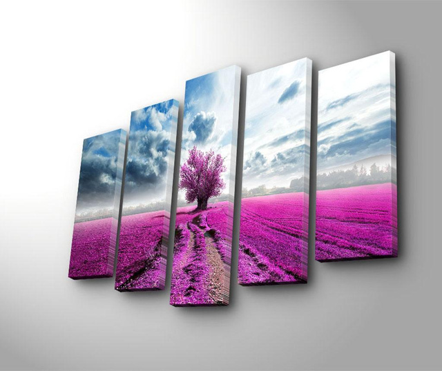 Set 5 slika Purple Fields