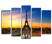 Комплект 5 картини Paris Sunset