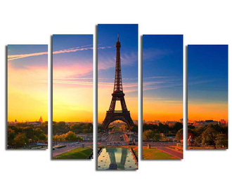 Комплект 5 картини Paris Sunset
