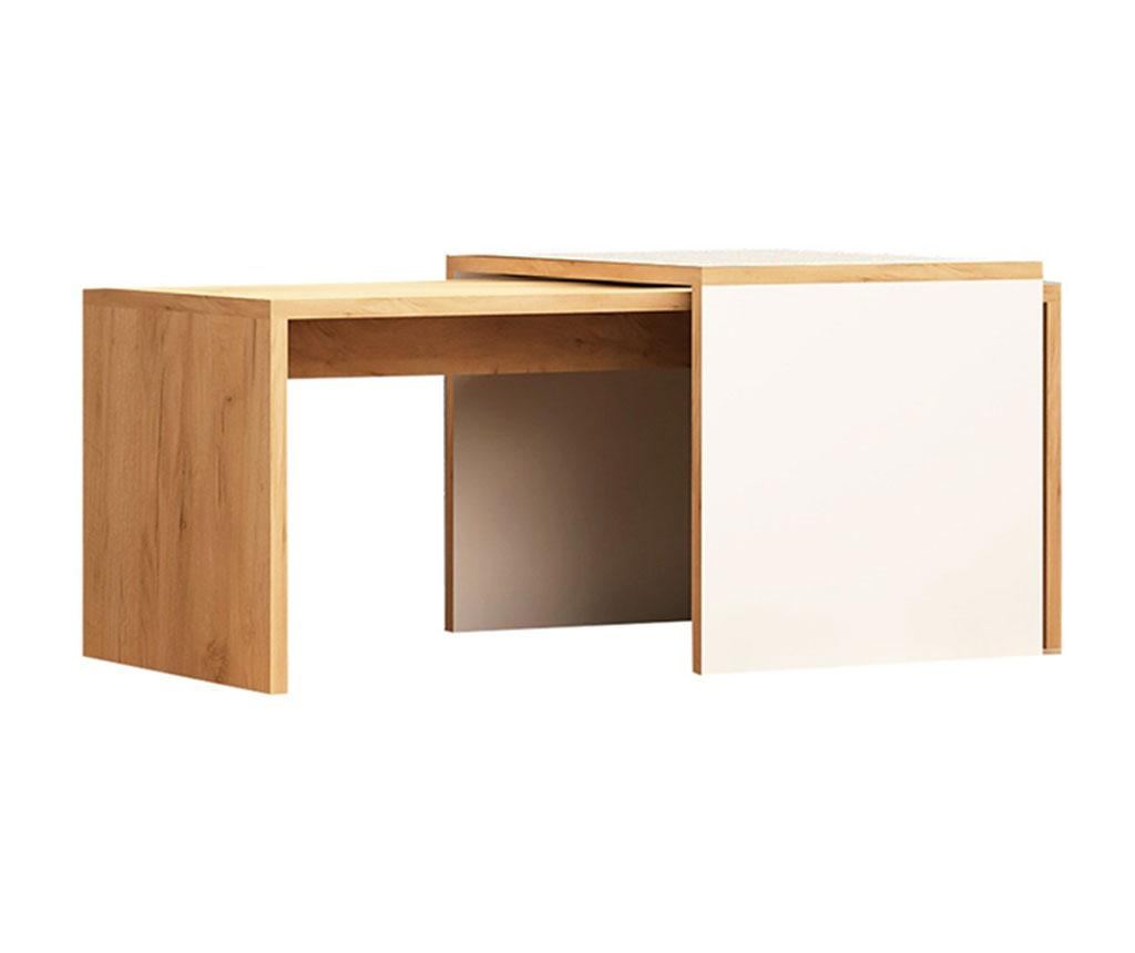 Set de 2 Mese de Cafea Modulare Nuguso - 2