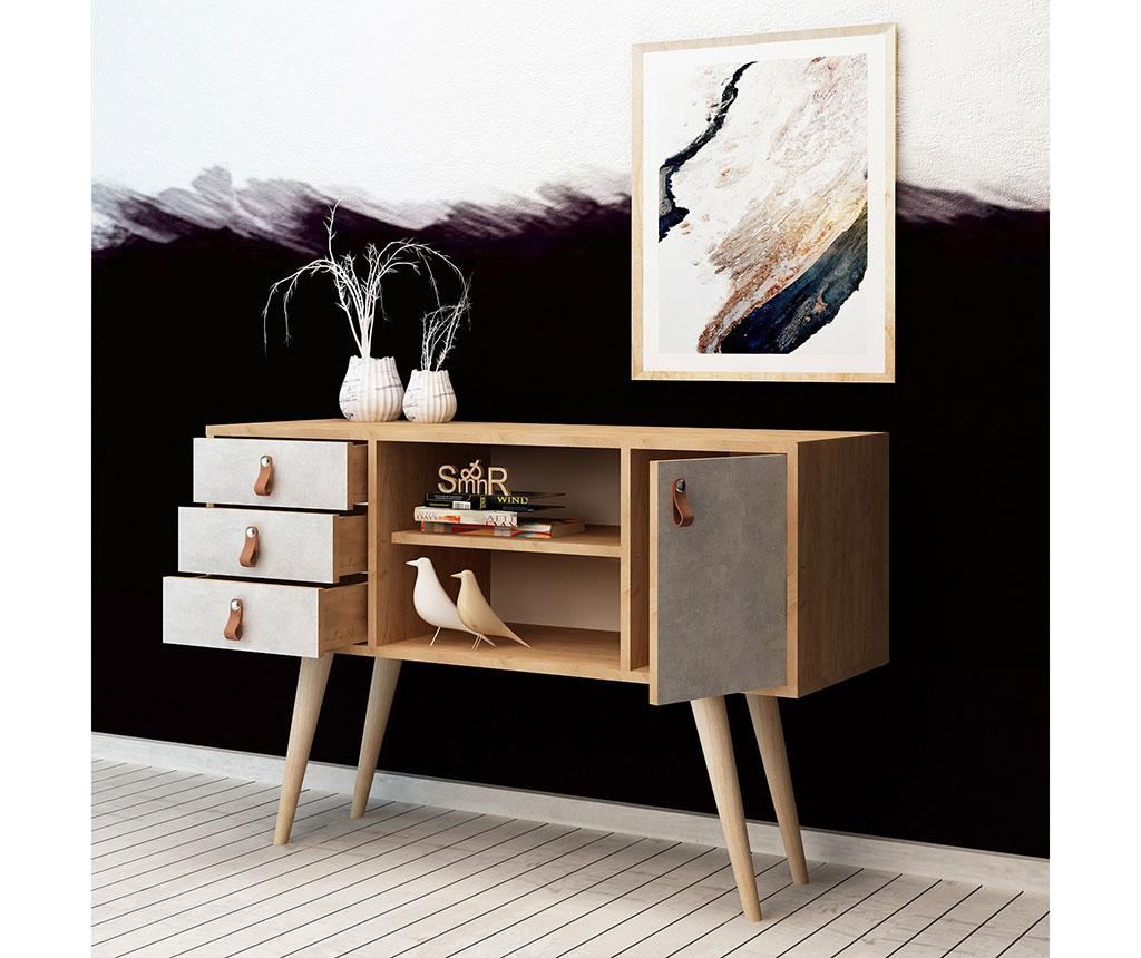 Bufet inferior Mod Design, Indira, PAL melaminat, 80x120x40 cm - 2