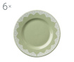 Cantu Green 6 db Desszertes tányér