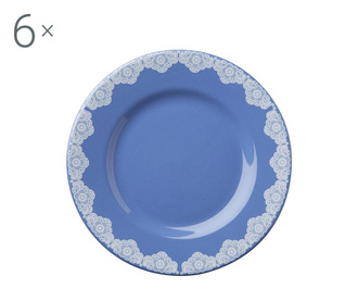 Cantu Blue 6 db Desszertes tányér