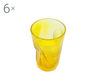 Transparent Yellow Plus 6 db Pohár 340 ml