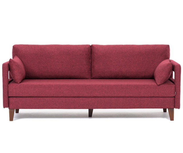 Comfort Claret Red Kihúzható háromszemélyes kanapé