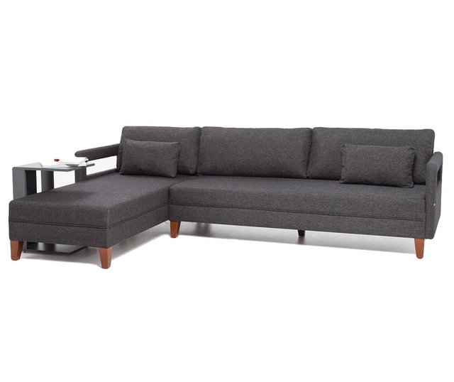 Modularna leva kotna sedežna garnitura Comfort Grey