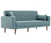 Dublin Blue Kihúzható háromszemélyes kanapé