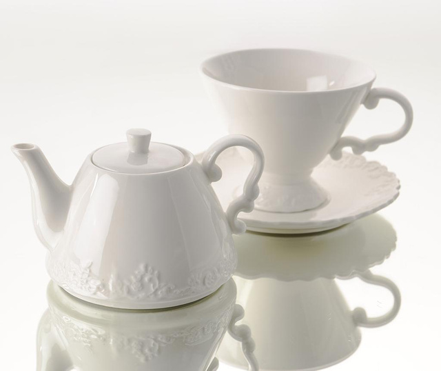 Set - čajnik s skodelico in krožničkom Fiore