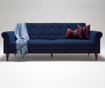 Madona Dark Blue Kihúzható háromszemélyes kanapé