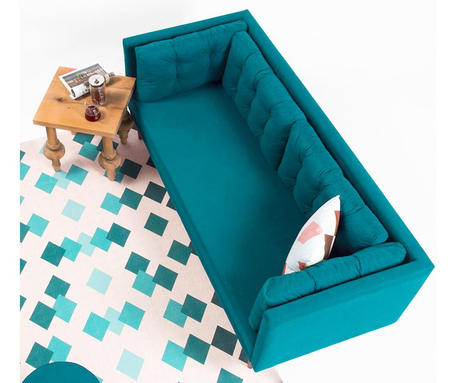 Point Turquoise Háromszemélyes kanapé