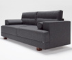 Oslo Grey Háromszemélyes kanapé és lábzsámoly