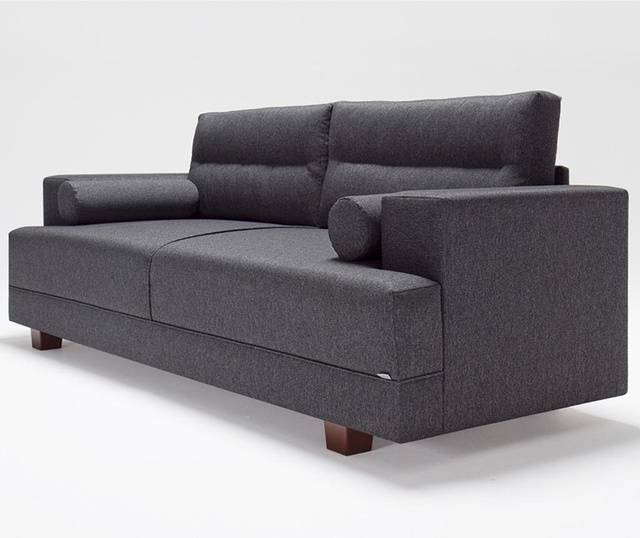 Oslo Grey Háromszemélyes kanapé és lábzsámoly