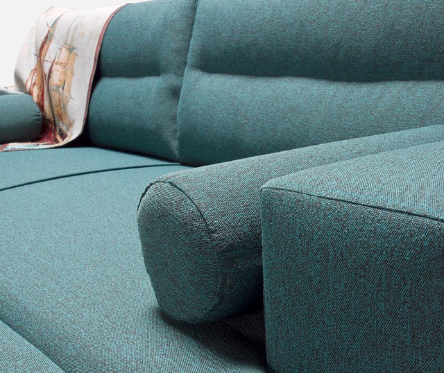 Oslo Turquoise Háromszemélyes kanapé és lábzsámoly