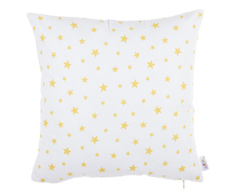 Sky Star White and Yellow Párnahuzat 35x35 cm