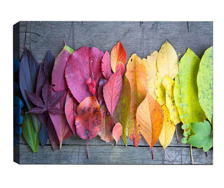 Tablou Tablo Center, Gradient Leaves, canvas imprimat pe 100% bumbac, 50x70  cm