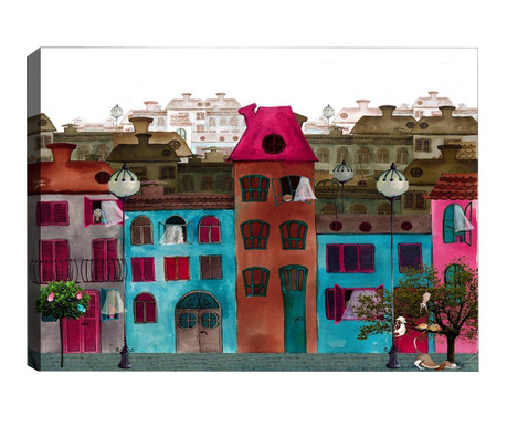 Slika Colourful Houses 40x60  cm