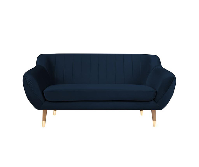 Benito Dark Blue Natural Kétszemélyes kanapé