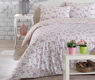 Lenjerie de pat King Ranforce Misircicegi Lilac