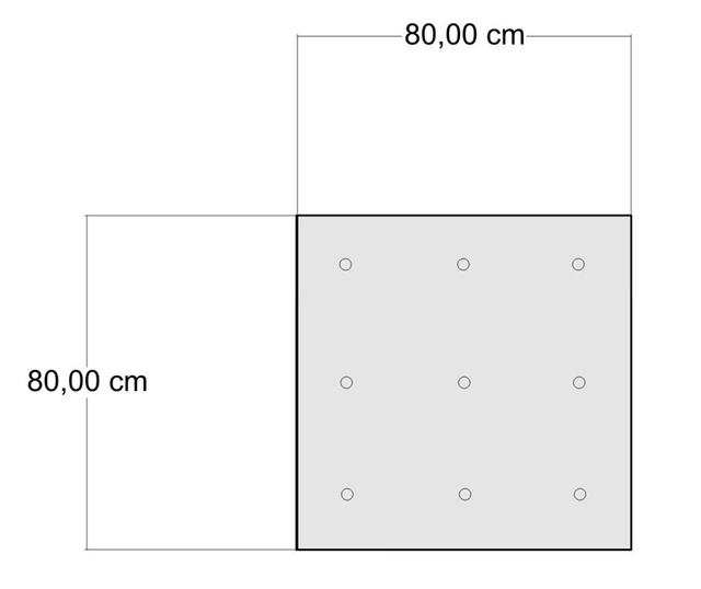 Podni jastuk Yantra Grey Beige 80x80 cm