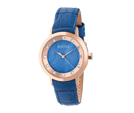 Γυναικείο ρολόι χειρός Bertha Cecelia Blue