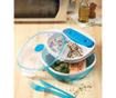 Cutie pentru pranz cu 2 tacamuri Ideal Lunch Blue 2 L