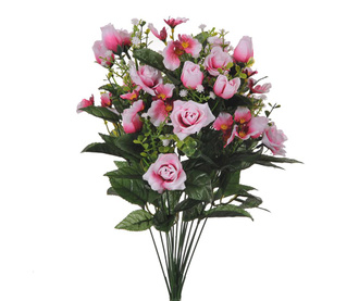 Buchet flori artificiale Rose and Orchids Pink