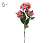 Set 6 umetnih cvetlic Rhododendron Pink